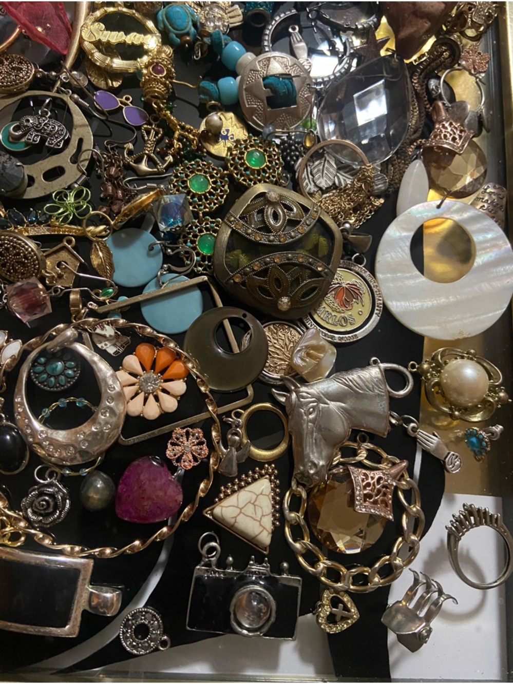 Junk/Craft/Broken Jewelry/ Single Earring/ Unsearched/ Lot View 4